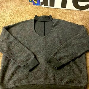 Slight used charcoal sweater from express